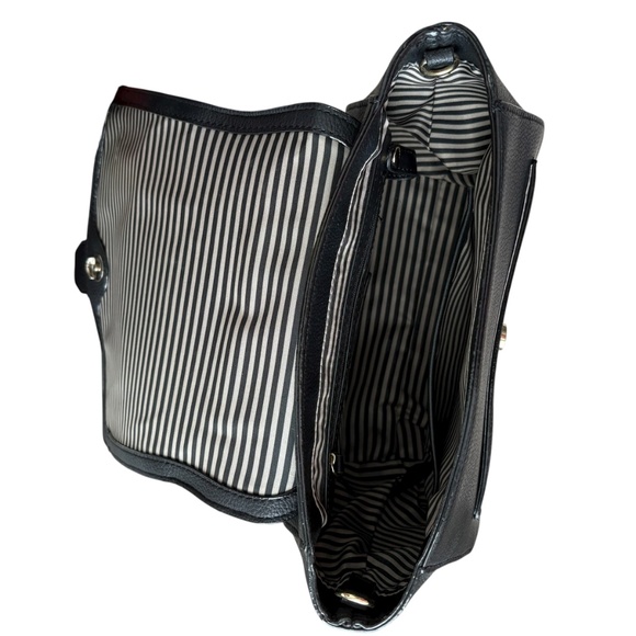 NWOT Gianni Bini Evanna Black Satchel Purse Handle/Shoulder Strap Rhinestone - Picture 7 of 10